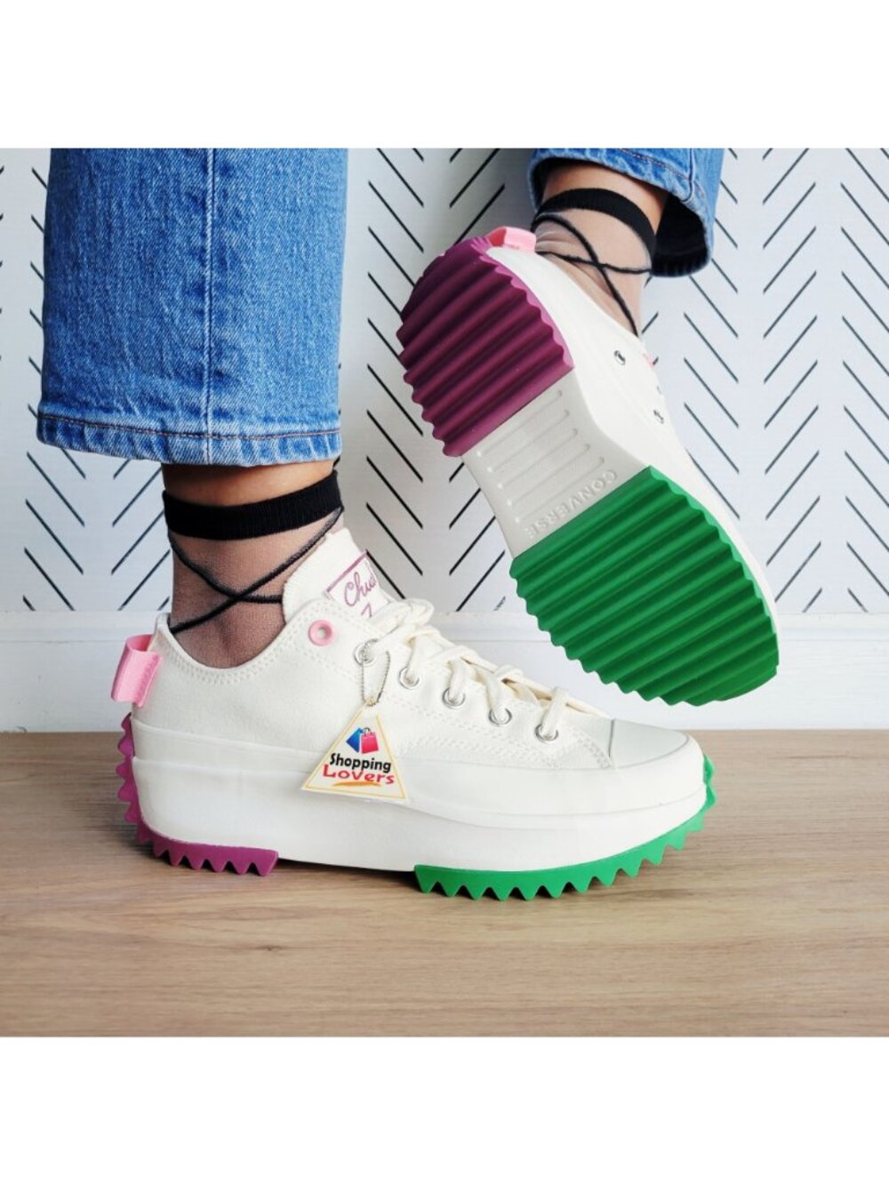 ❤️Converse Run Star Hike Platform Color Pop Sz 8.5 Women's Shoes Sneaker A14271C - Picture 3 of 13
